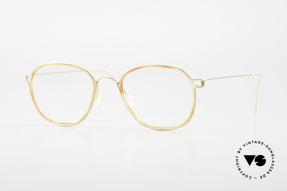 Lindberg Triton Air Titan Rim Titan Brille mit Azetat Inlay, markant veredelte Air Titanium Version mit Azetat-Rand, Passend für Herren