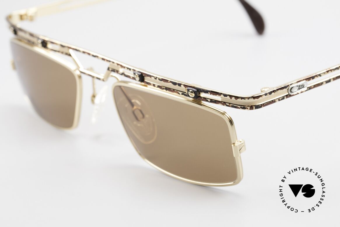 Cazal 975 Eckige Designer Sonnenbrille, echte Top-Qualität; wirklich noch 'made in Germany', Passend für Herren