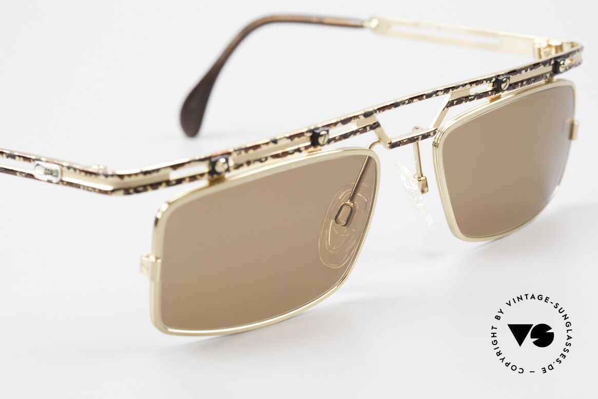 Cazal 975 Eckige Designer Sonnenbrille, ungetragen (wie alle unsere vintage CAZAL Brillen), Passend für Herren