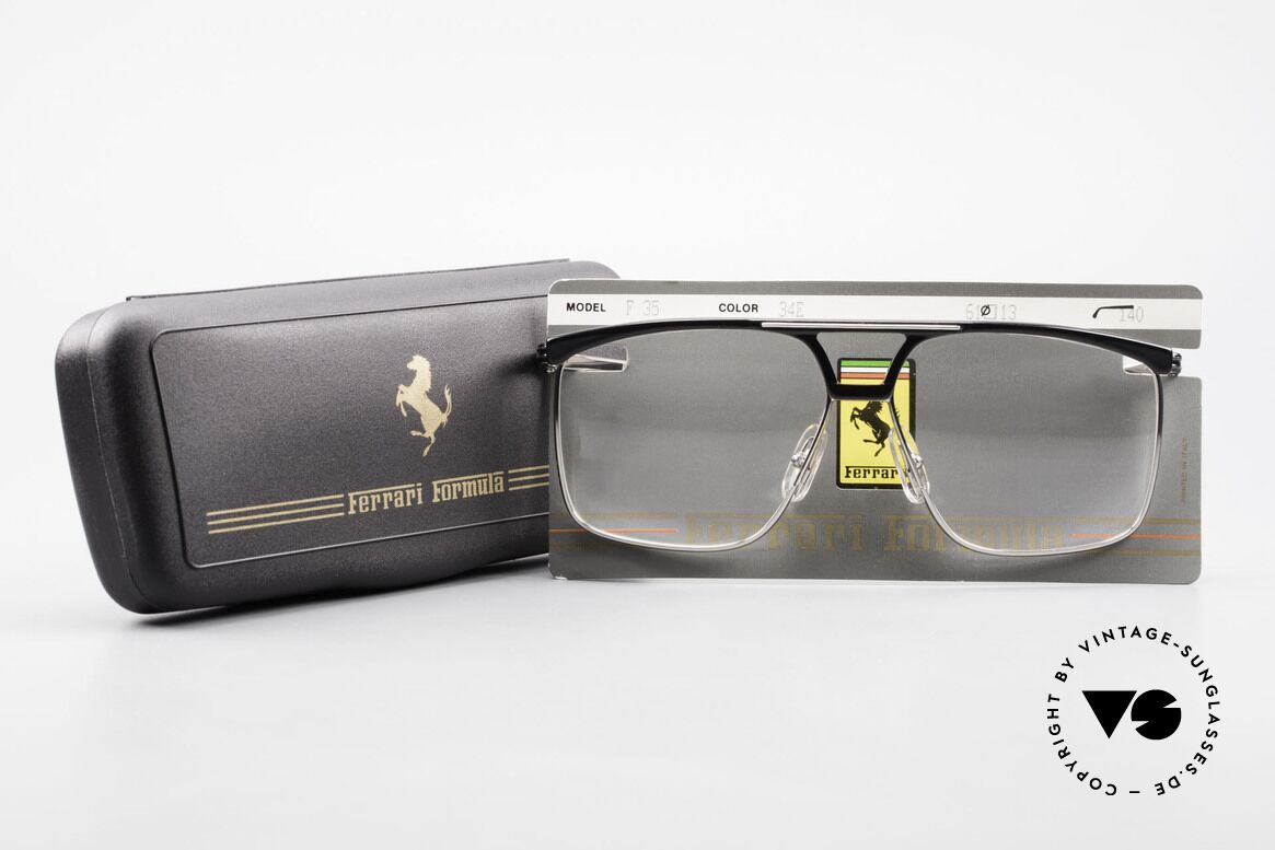 Ferrari F35 Grosse Vintage Herrenbrille, Größe: large, Passend für Herren