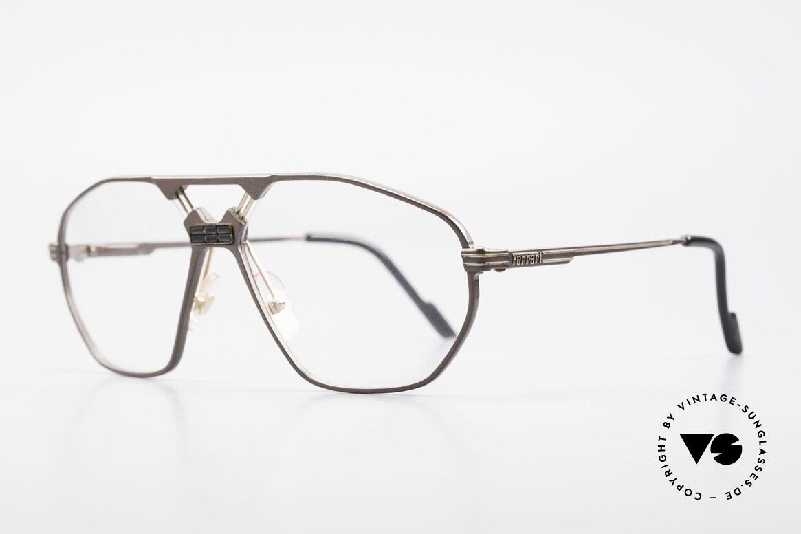 Ferrari F22 Formel 1 Luxusbrille Herren, modifizierte "Aviator-Brille" mit Federscharnieren, Passend für Herren