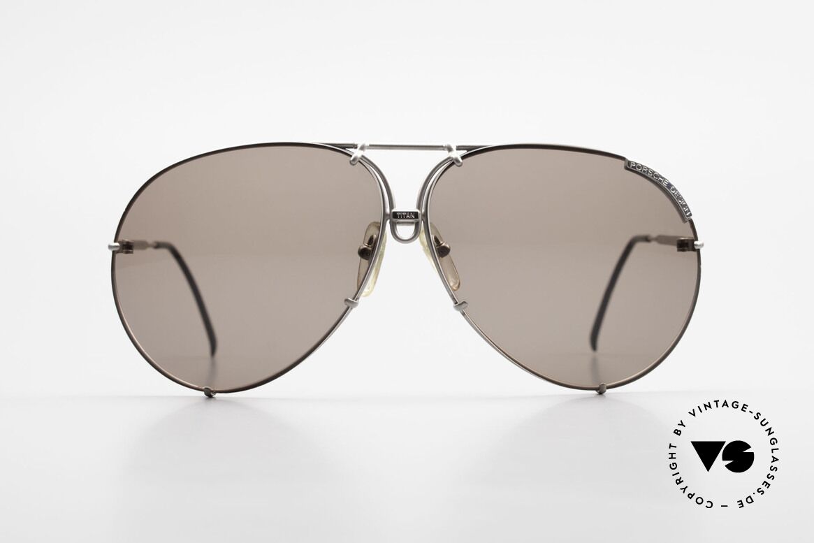 Porsche 5621 Limitierte Titan Edition 80er, mit Wechselgläsern und original Porsche Etui, Passend für Herren