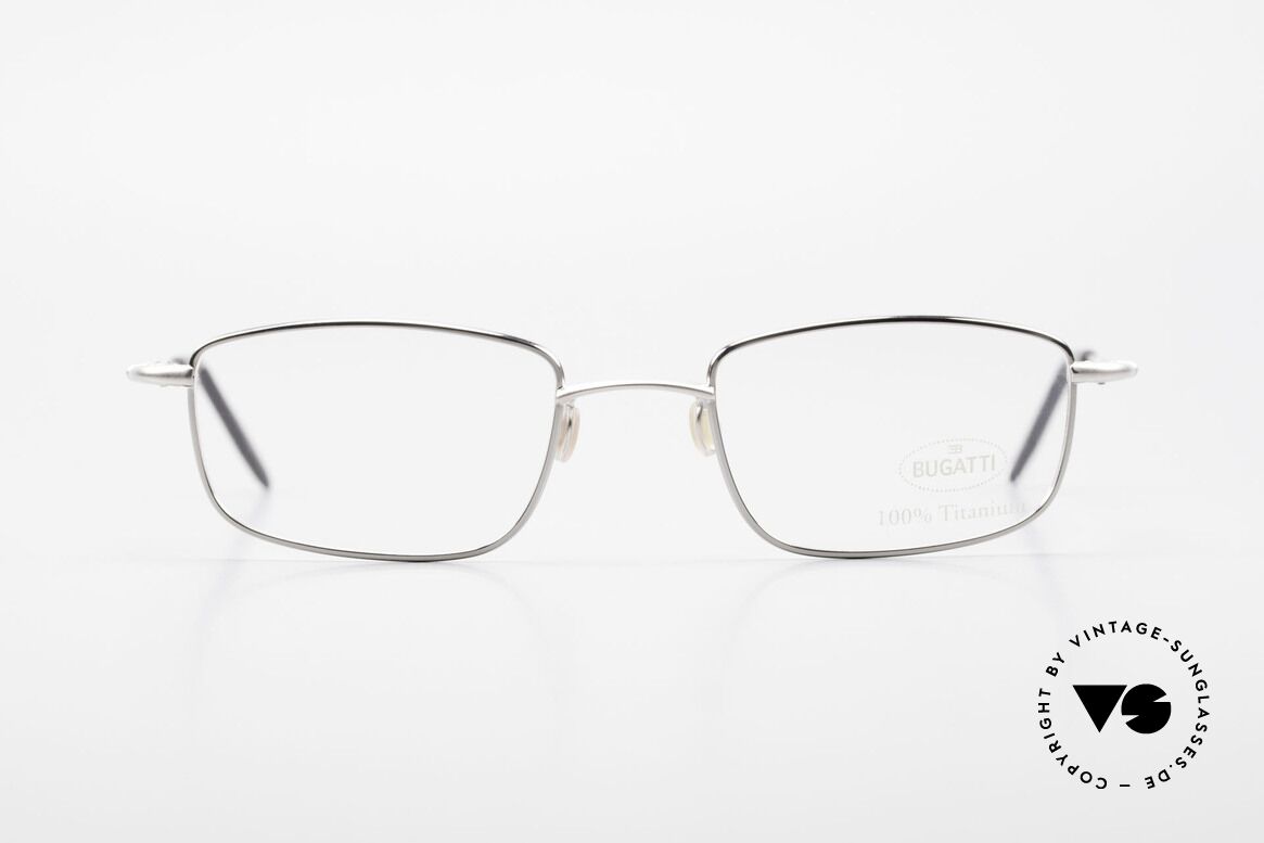 Bugatti 19061 Titanium Herrenbrille 90er, 100% Titanium vintage Bugatti Brille von circa 1998, Passend für Herren