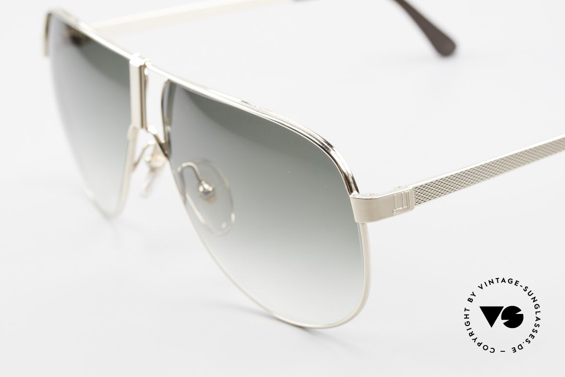 Dunhill 6043 Vergoldete Sonnenbrille 90er, seltenes 90er Designer-Stück in LARGE Größe 62/10, Passend für Herren