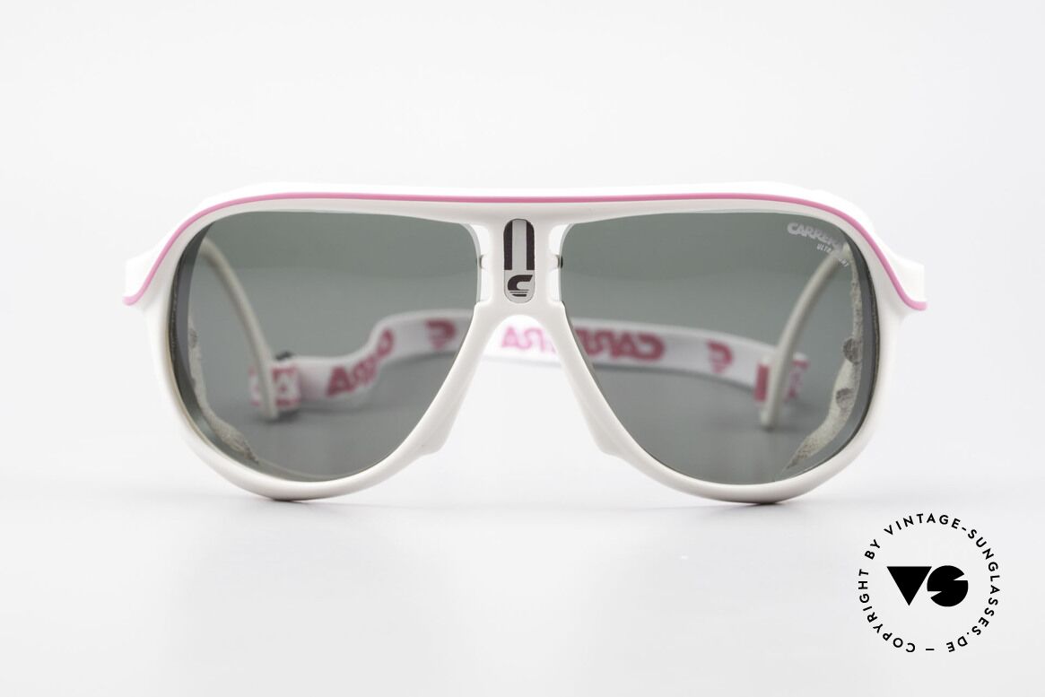 Carrera 5544 Sport Gletscher Sonnenbrille, vintage Carrera Sport- u. Gletschersonnenbrille von 1990, Passend für Herren und Damen