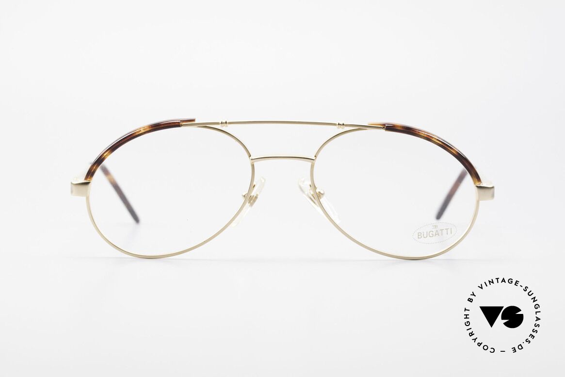Bugatti 03081 90er Herren Brille True Vintage, sehr elegante Bugatti Herren Brillen-Fassung, Passend für Herren