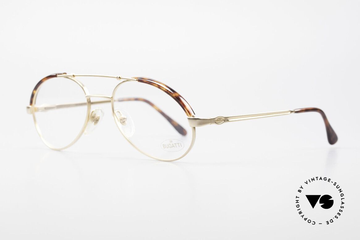 Bugatti 03081 90er Herren Brille True Vintage, hoher Komfort & Passform durch Federgelenke, Passend für Herren