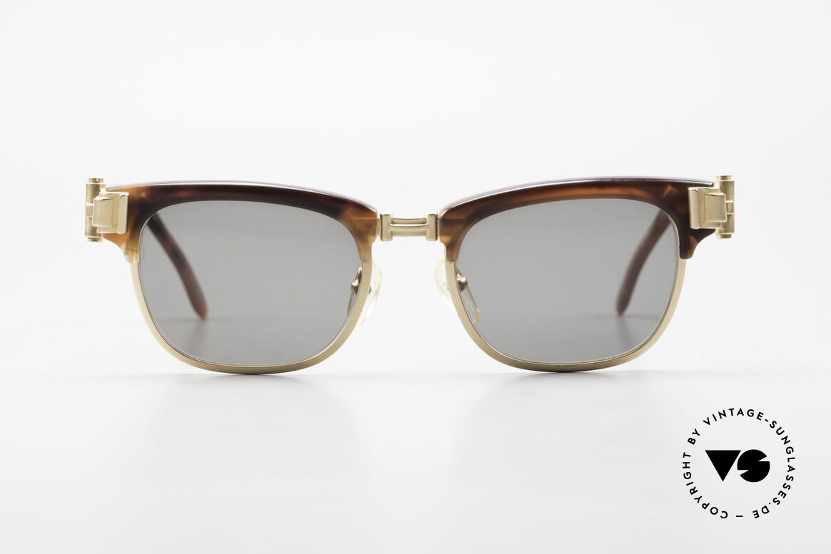 Jean Paul Gaultier 56-5202 JPG Designer Sonnenbrille, Bügelansätze in Form von massiven Türscharnieren, Passend für Herren und Damen
