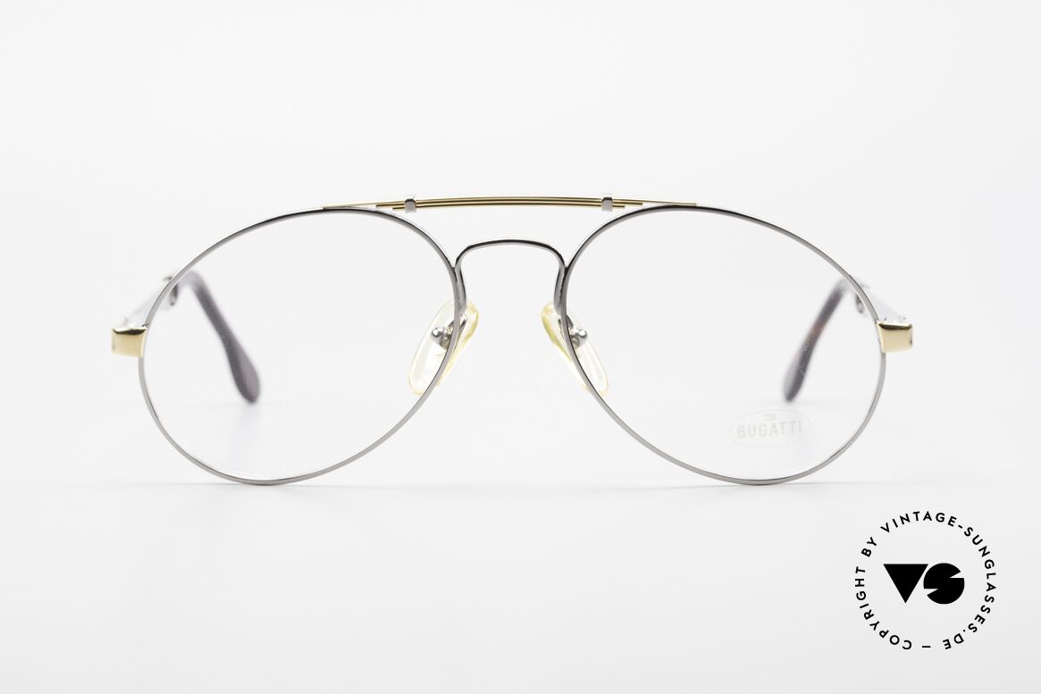 Bugatti 11946 Large 80er Herren Luxus Brille, 80er vintage Herren-Brillenfassung, LARGE 56/18, Passend für Herren