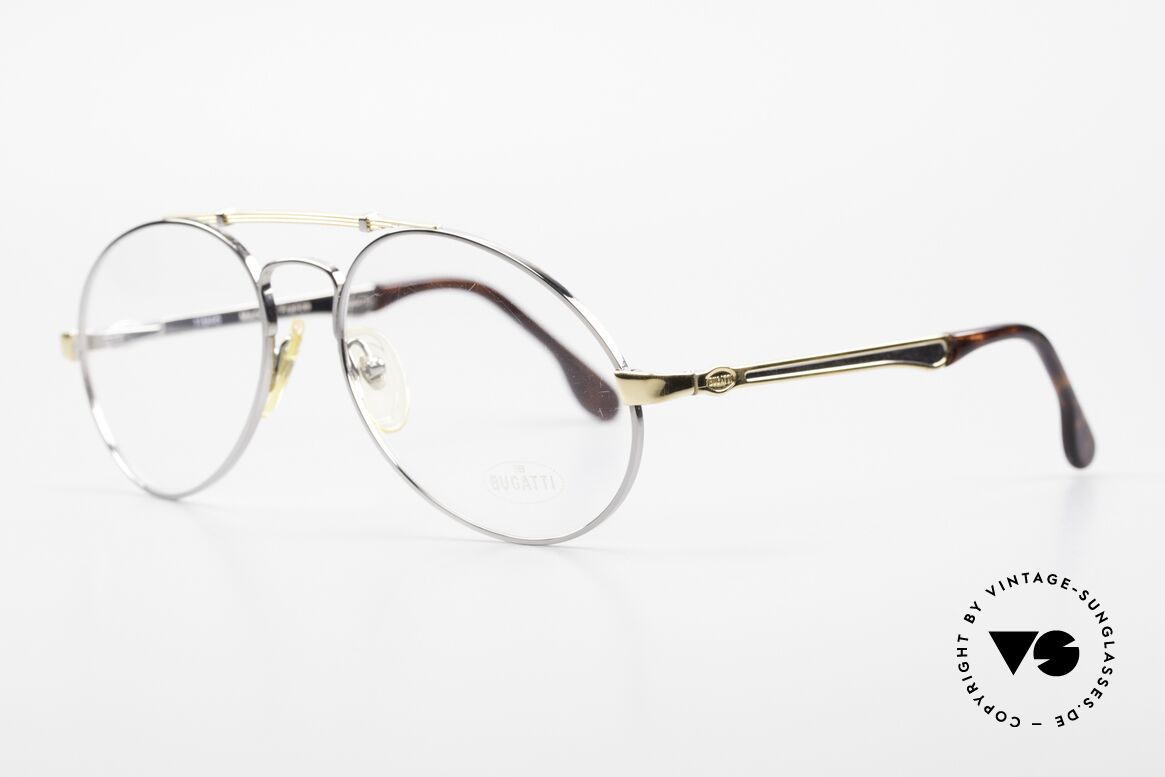Bugatti 11946 Large 80er Herren Luxus Brille, keine Tropfen- od. Aviatorform, sondern Bugatti, Passend für Herren
