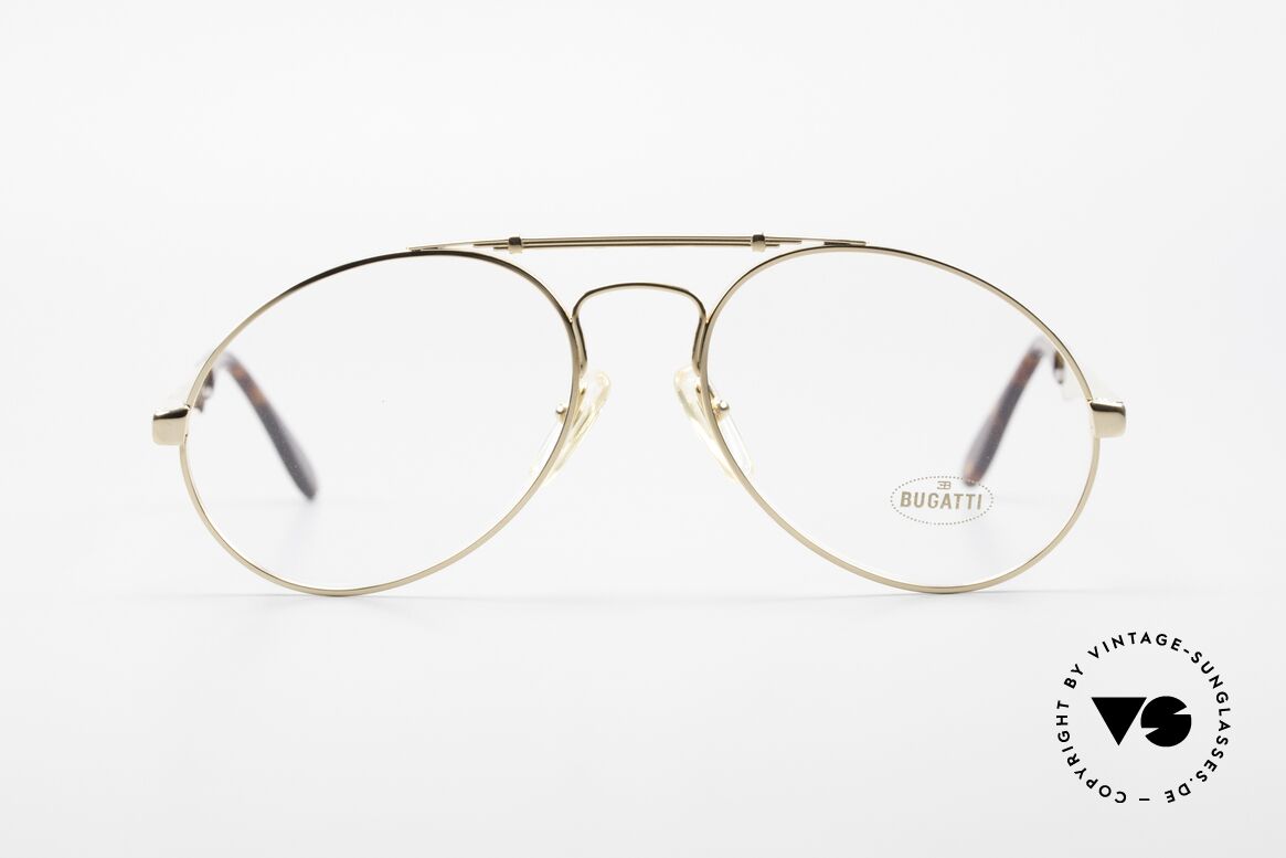 Bugatti 11945 80er Herren Luxus Brille Large, 80er vintage Herren-Brillenfassung, LARGE 56/18, Passend für Herren