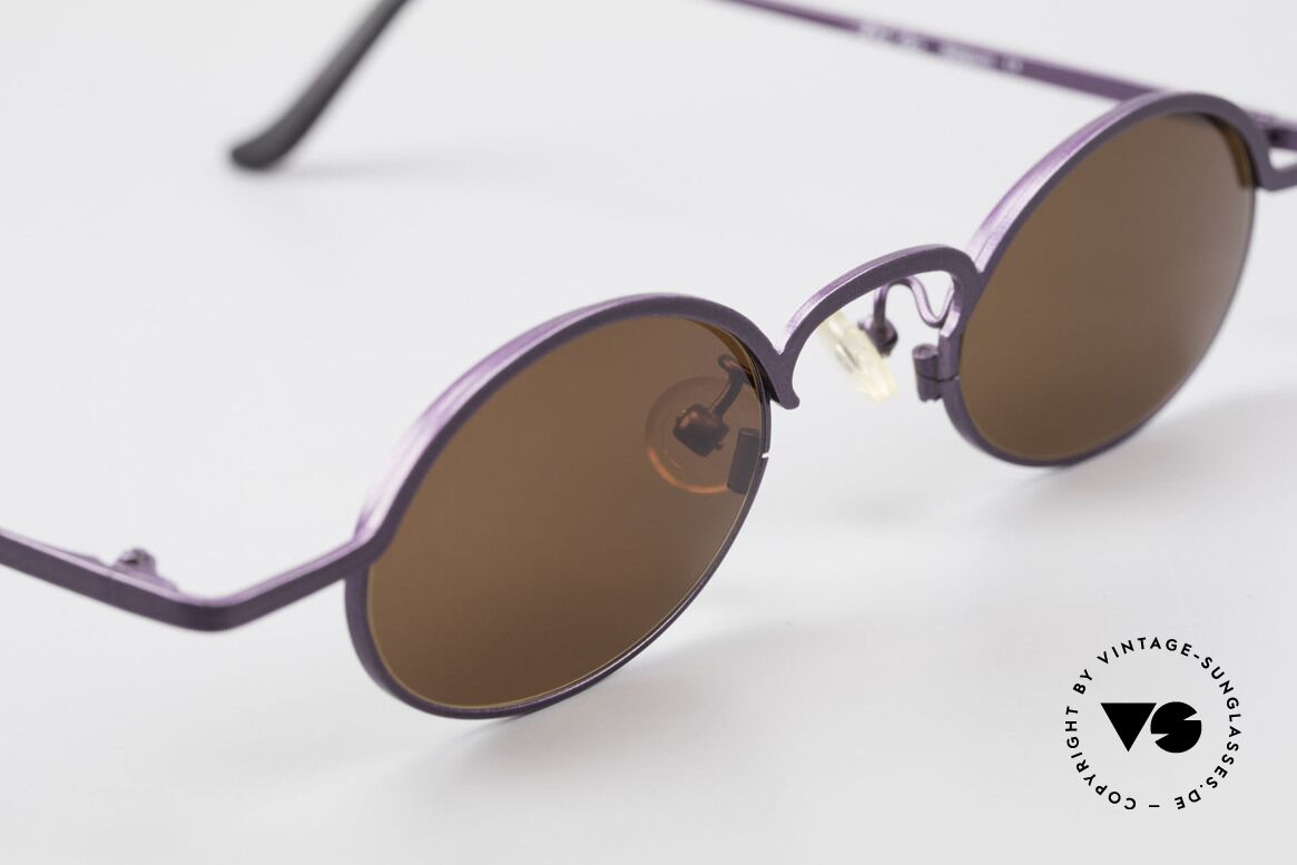 Theo Belgium San 90er Designer Sonnenbrille, ungetragenes Theo-Einzelstück für die, die sich trauen!, Passend für Damen