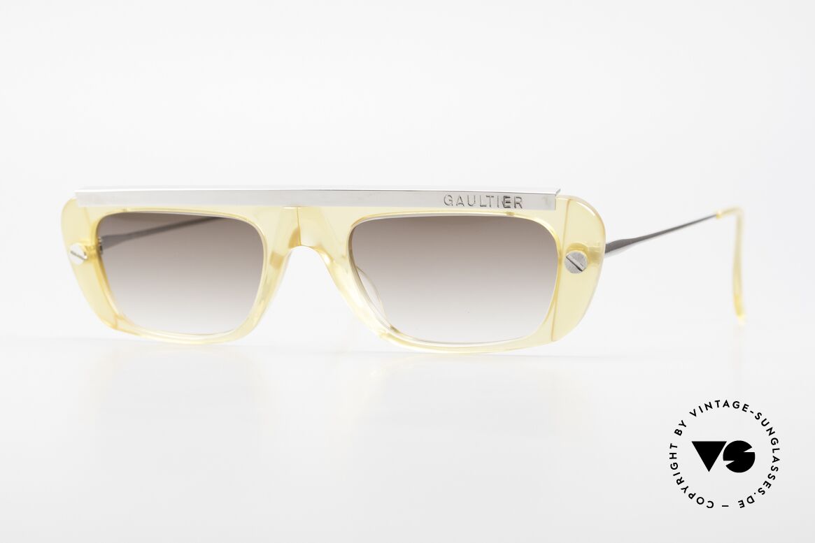 Jean Paul Gaultier 55-0771 Markante 90er Sonnenbrille, markante Jean Paul Gaultier VINTAGE Sonnenbrille, Passend für Herren und Damen