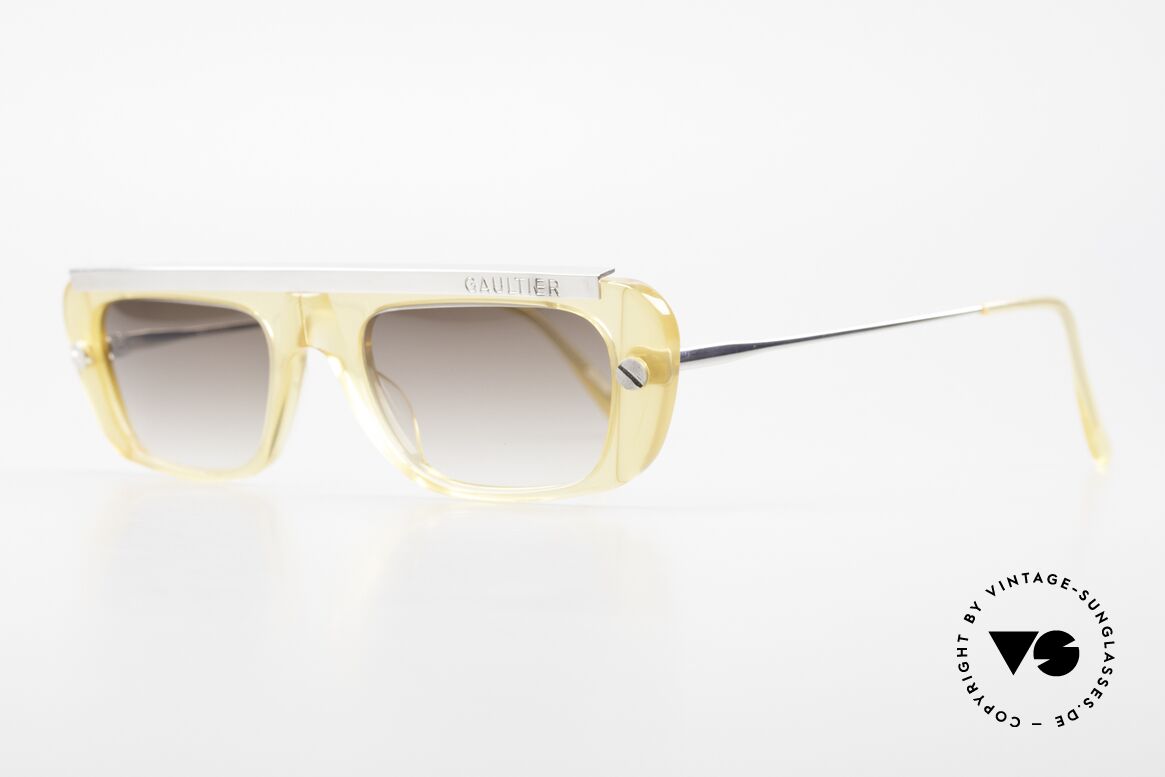 Jean Paul Gaultier 55-0771 Markante 90er Sonnenbrille, ein echter Hingucker ... Designerstück von 1997/98, Passend für Herren und Damen