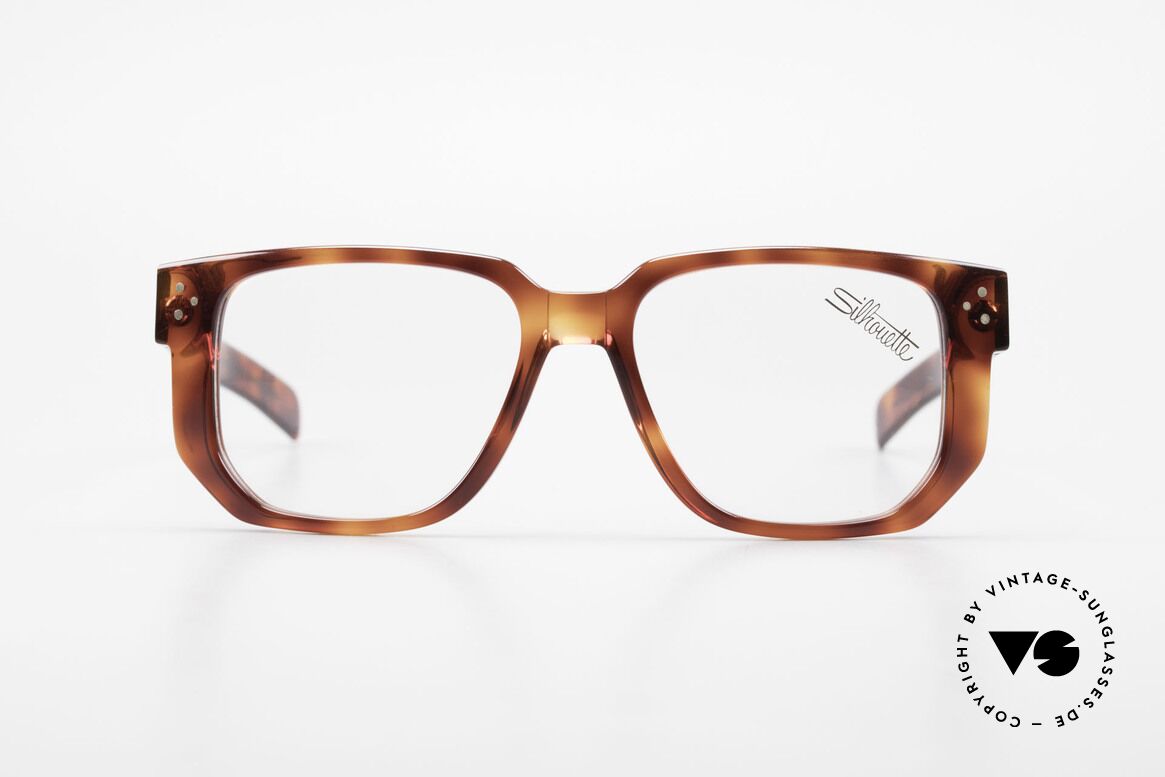 Silhouette M2097 Echte 80er Old School Brille, dicke Rahmenprofile und wuchtige Dimensionen, Passend für Herren