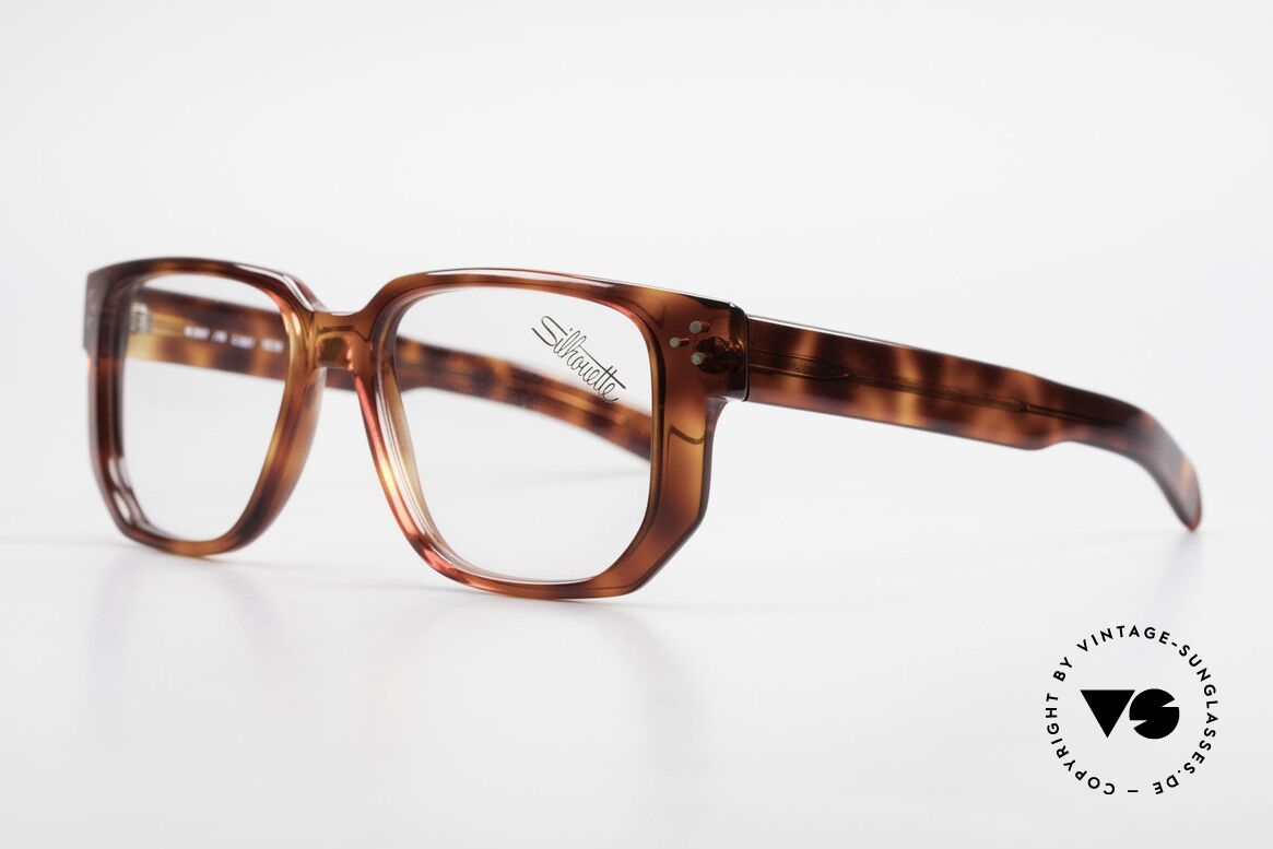 Silhouette M2097 Echte 80er Old School Brille, 80er ORIGINAL in entsprechender Top-Qualität, Passend für Herren