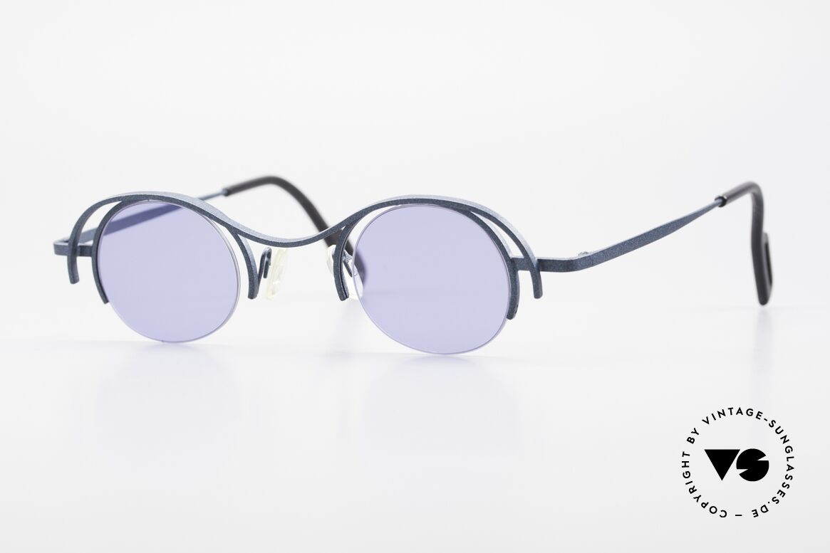 Theo Belgium Summer 90er Damen Sonnenbrille Rund, Theo Belgium: die eigenwilligste Brillenmarke, weltweit, Passend für Damen