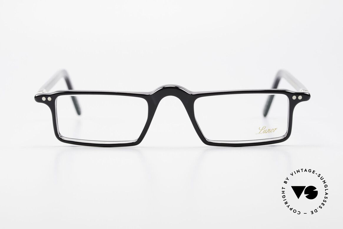 Lunor A5 221 Klassische Zeitlose Lesebrille, sehr markante, eckige LUNOR Lesebrille aus Azetat, Passend für Herren und Damen