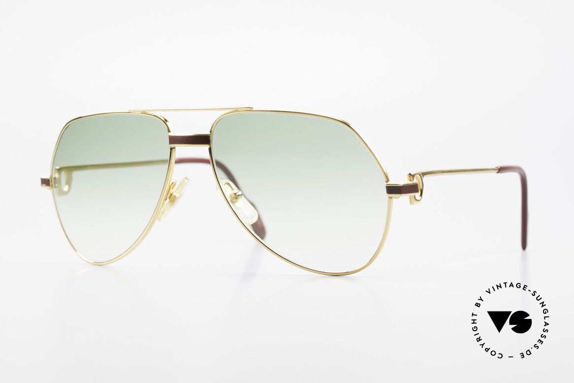Cartier Vendome Laque - S Alte 80er Luxus Sonnenbrille, Vendome = das berühmteste Brillendesign von CARTIER, Passend für Herren und Damen