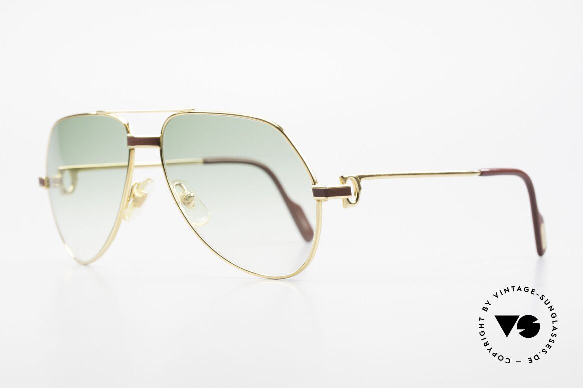 Cartier Vendome Laque - S Alte 80er Luxus Sonnenbrille, dieses Modell mit Laque-Dekor in SMALL Gr. 56-14, 130, Passend für Herren und Damen