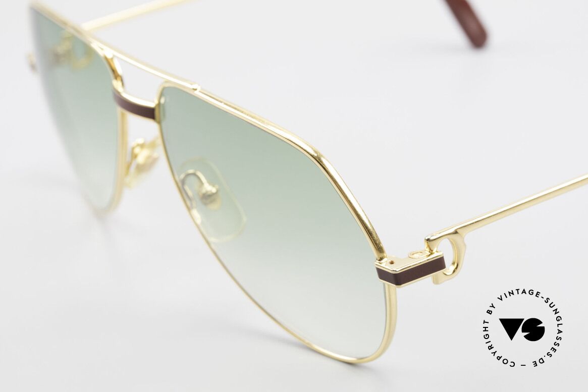 Cartier Vendome Laque - S Alte 80er Luxus Sonnenbrille, absolute Luxus-Fassung (22kt vergoldet) im Pilotenstil, Passend für Herren und Damen