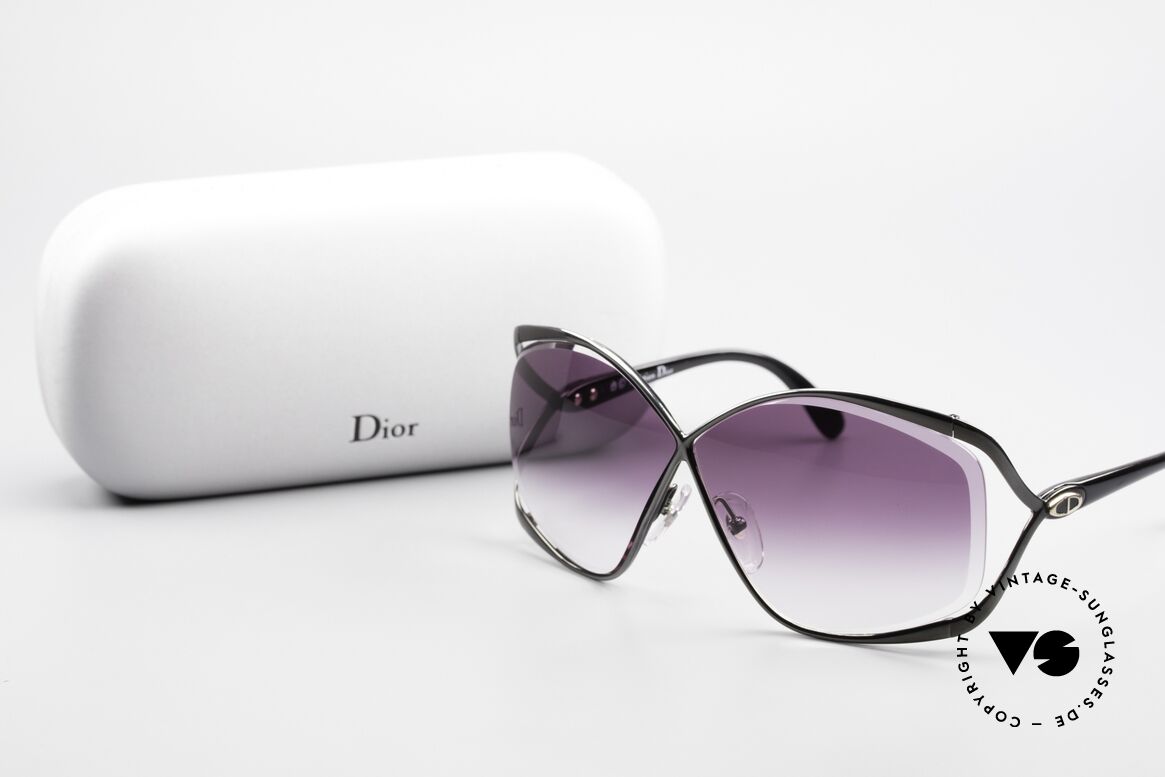 Christian Dior 2056 80er Butterfly Sonnenbrille, Größe: medium, Passend für Damen