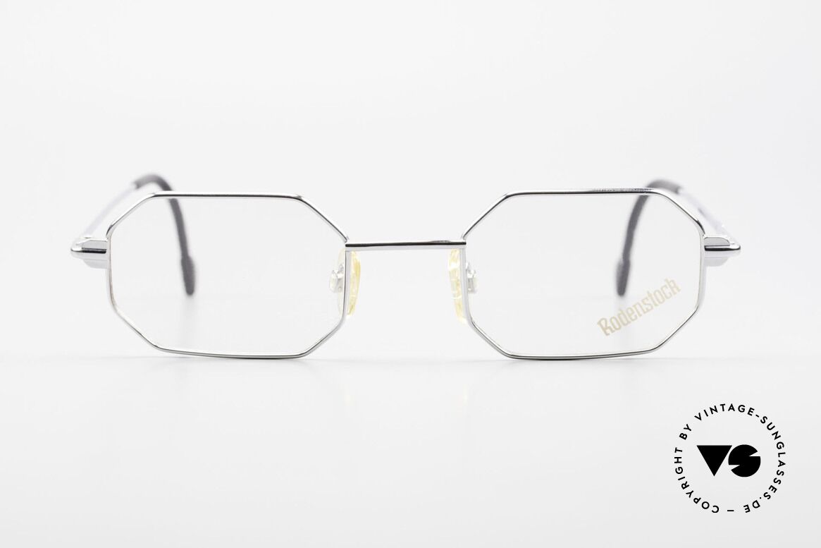 Rodenstock 7092 Achteckige 80er Metall Brille, achteckige 'OLD SCHOOL' Rodenstock Fassung, Passend für Herren