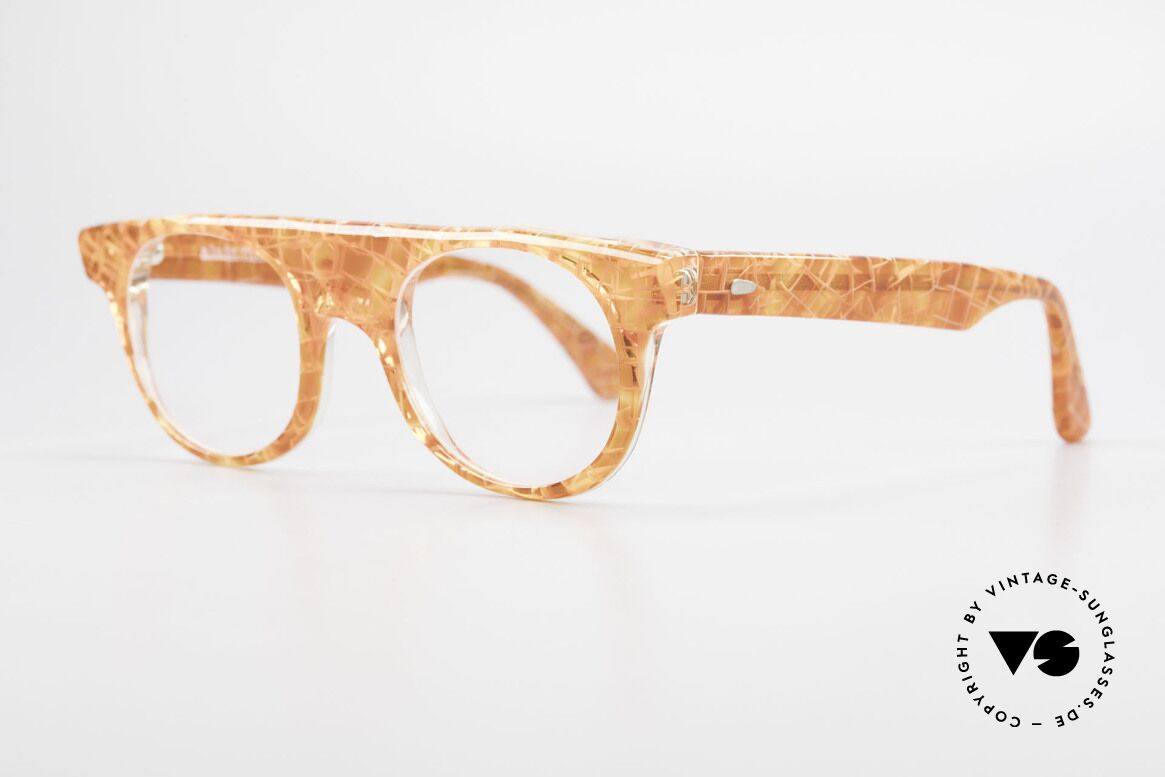 Alain Mikli 0127 / 166 80er Designer Brillenfassung, Qualitäts-Brille (handmade in Frankreich) von 1986, Passend für Damen