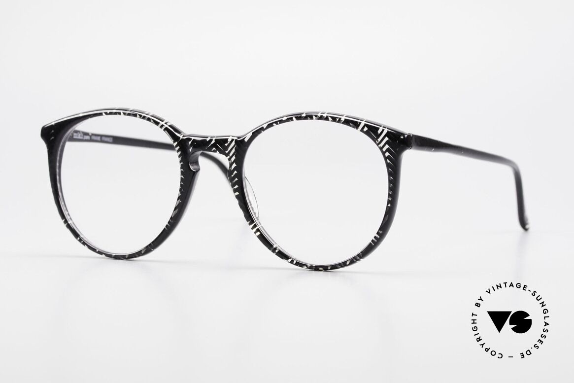 Alain Mikli 901 / 299 Panto Brille Schwarz Kristall, elegante ALAIN MIKLI Paris Designer-Brillenfassung, Passend für Herren und Damen