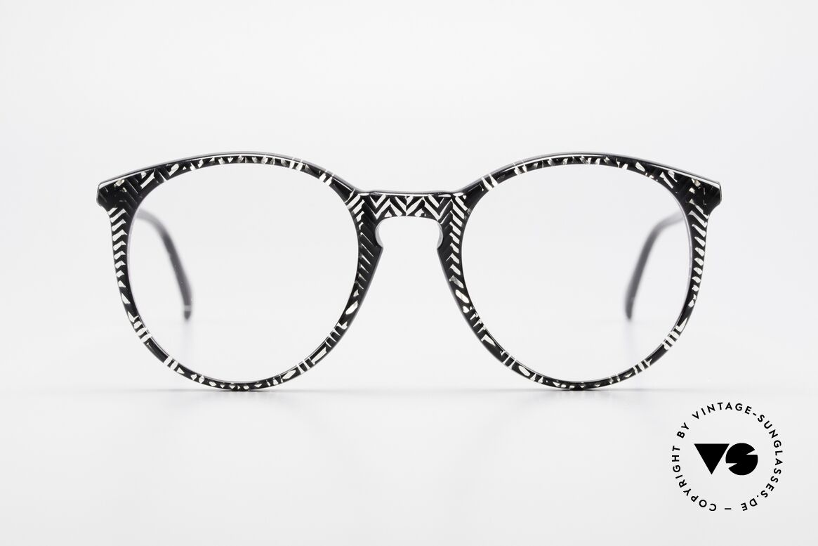 Alain Mikli 901 / 299 Panto Brille Schwarz Kristall, elegante ALAIN MIKLI Paris Designer-Brillenfassung, Passend für Herren und Damen