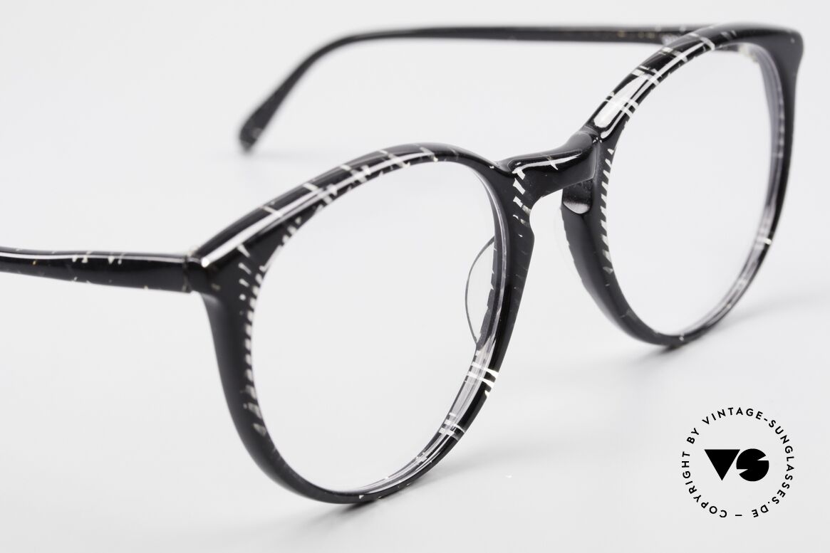 Alain Mikli 901 / 299 Panto Brille Schwarz Kristall, KEINE Retromode, sondern ein altes Mikli-Original, Passend für Herren und Damen