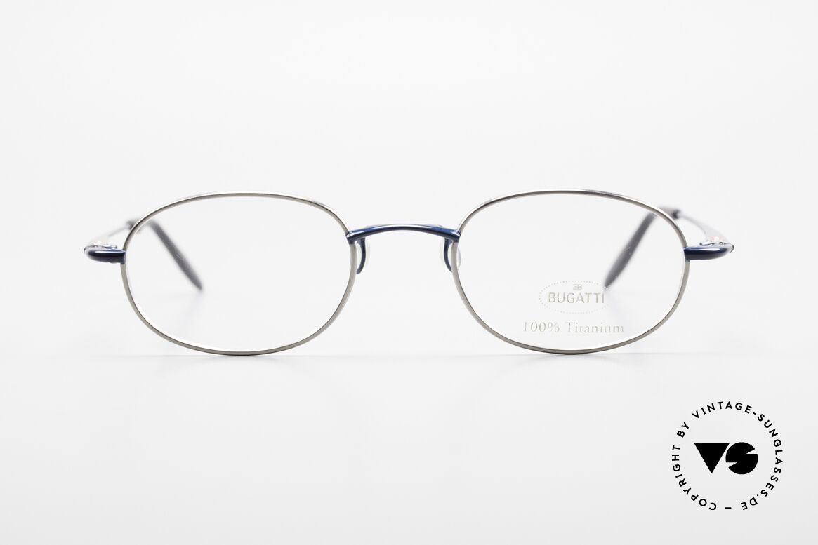 Bugatti 19062 90er Herrenbrille Titanium, 100% Titanium vintage Bugatti Brille von circa 1998, Passend für Herren