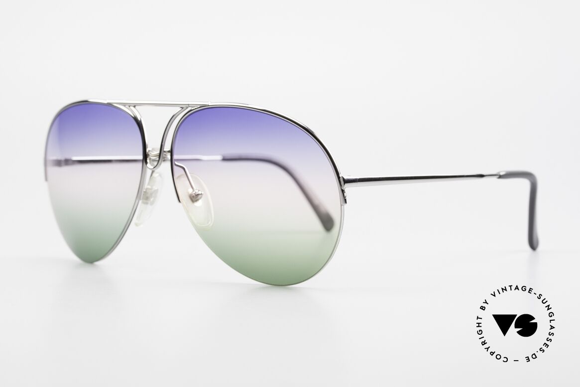 Porsche 5627 Nylor Aviator Sonnenbrille, klassische Pilotenform aus den guten alten Zeiten, Passend für Herren