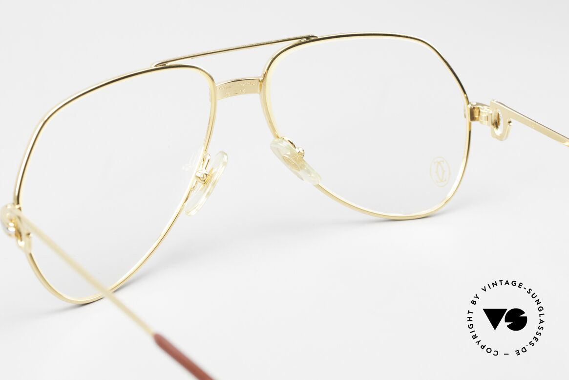 Cartier Vendome LC - S David Bowie 80er Vintage Brille, absolute Luxus-Fassung (22kt vergoldet) im Pilotenstil, Passend für Herren und Damen