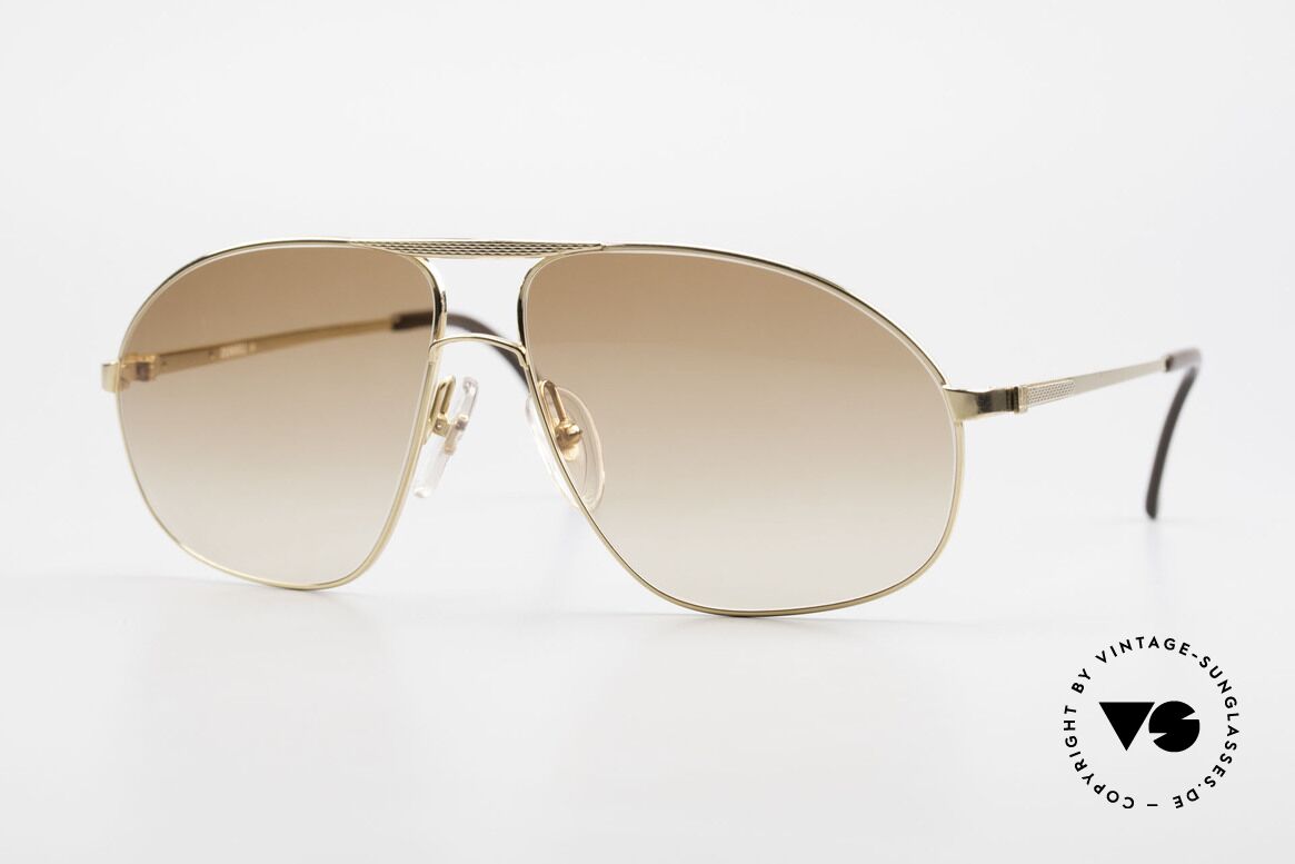 Dunhill 6125 Vergoldete Piloten Brille 90er, premium vintage A. Dunhill Sonnenbrille von 1990, Passend für Herren