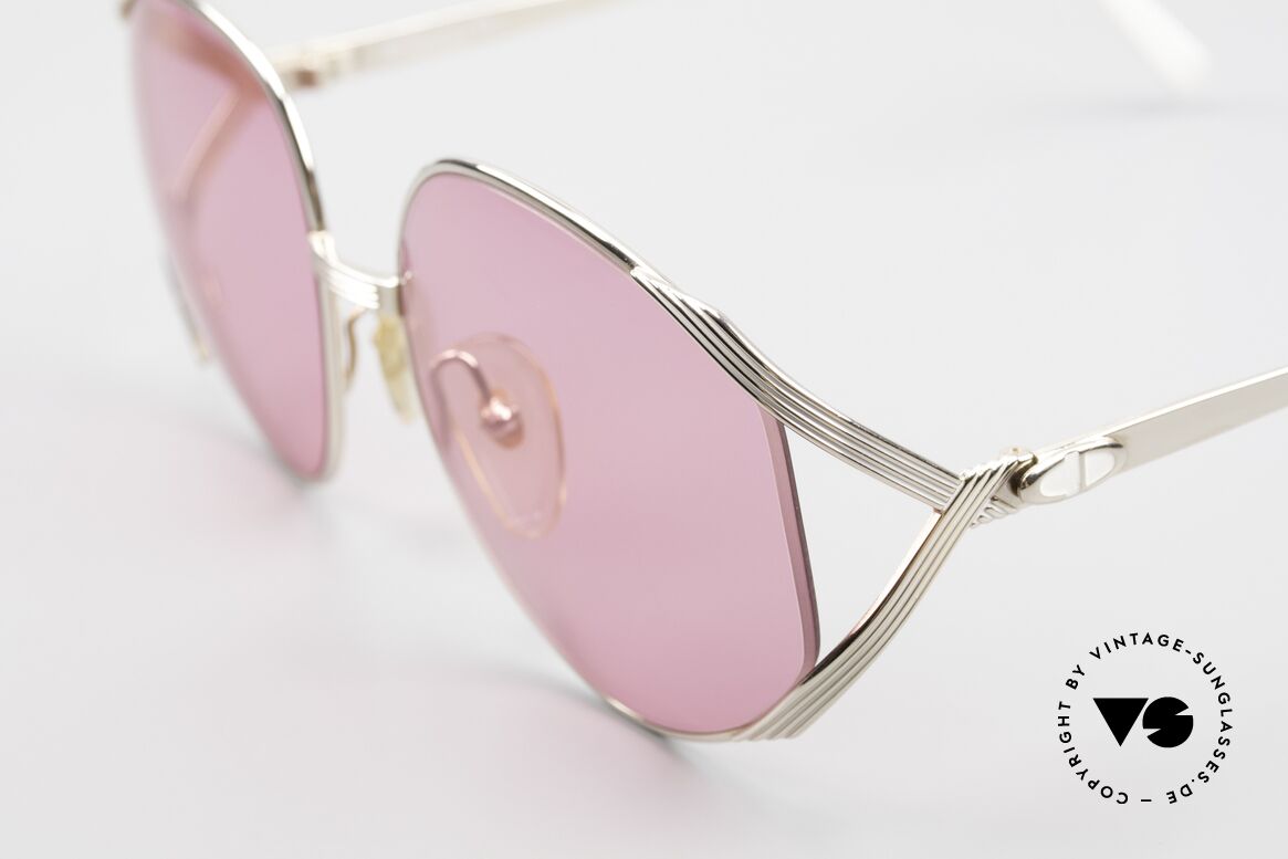 Christian Dior 2387 Rosarote Damen Sonnenbrille, ungetragen (wie alle unsere Dior Sonnenbrillen), Passend für Damen