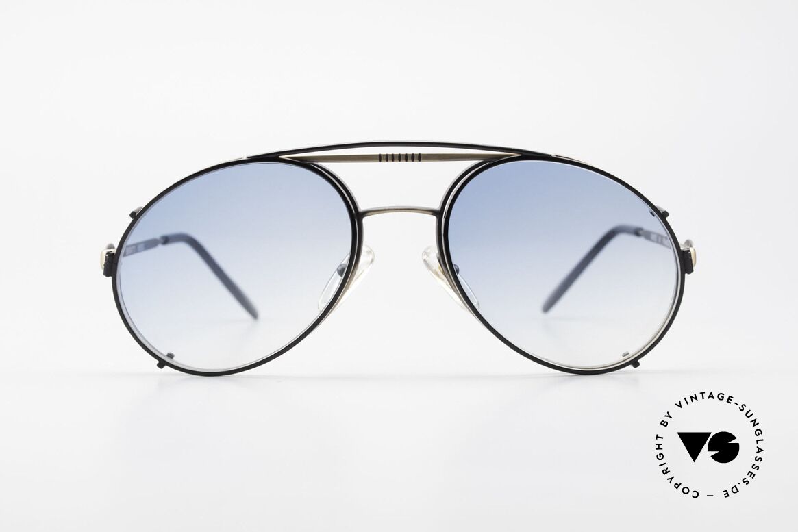 Bugatti 65282 Vintage Brille Mit Vorhänger, in typischer / legendärer Bugatti-Tropfenform, Passend für Herren
