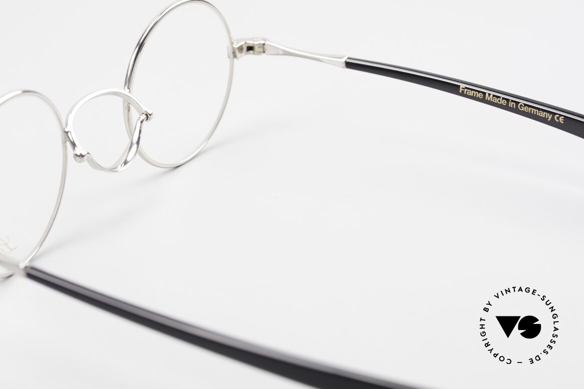 Lunor Swing A 31 Round Runde Brille Mit Schwenksteg, Größe: extra small, Passend für Herren und Damen