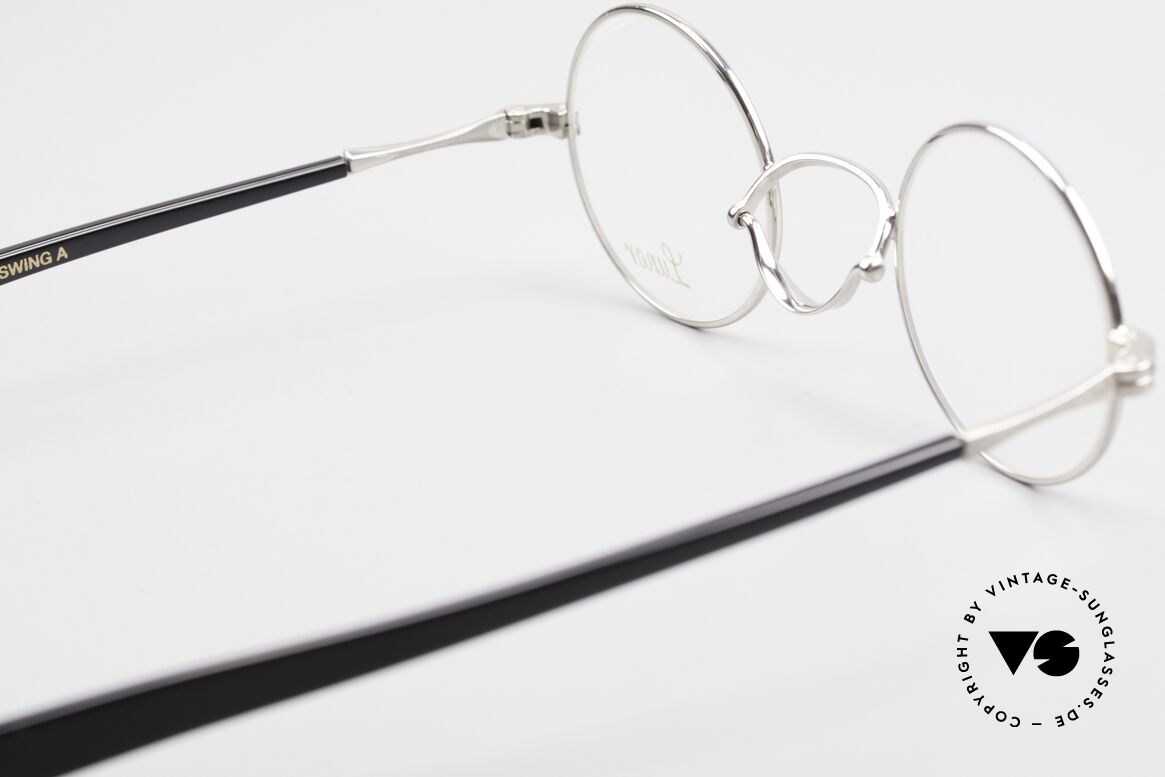 Lunor Swing A 31 Round Runde Brille Mit Schwenksteg, Größe: extra small, Passend für Herren und Damen
