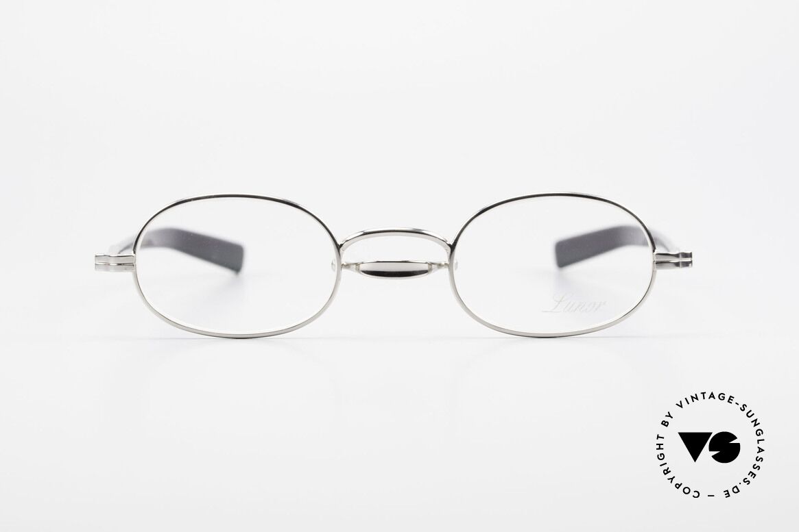 Lunor Swing A 36 Oval Vintage Brille Mit Schwenksteg, LUNOR = französisch für "Lunette d’Or" (Goldbrille), Passend für Herren und Damen