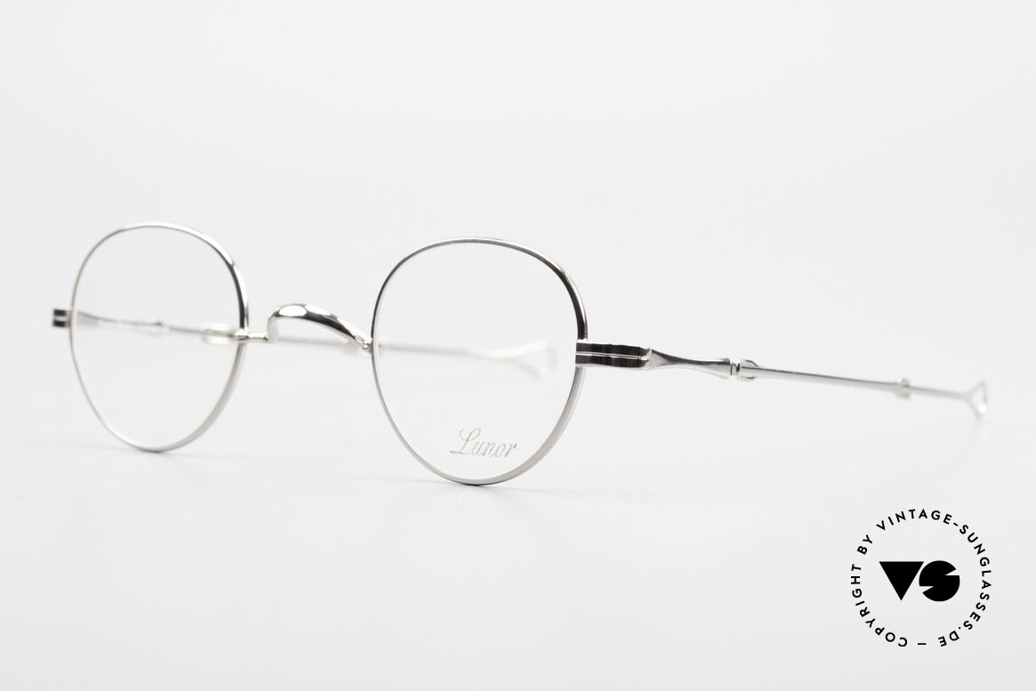 Lunor I 15 Telescopic Ausziehbare Brillenfassung, Brillendesign in Anlehnung an frühere Jahrhunderte, Passend für Herren und Damen