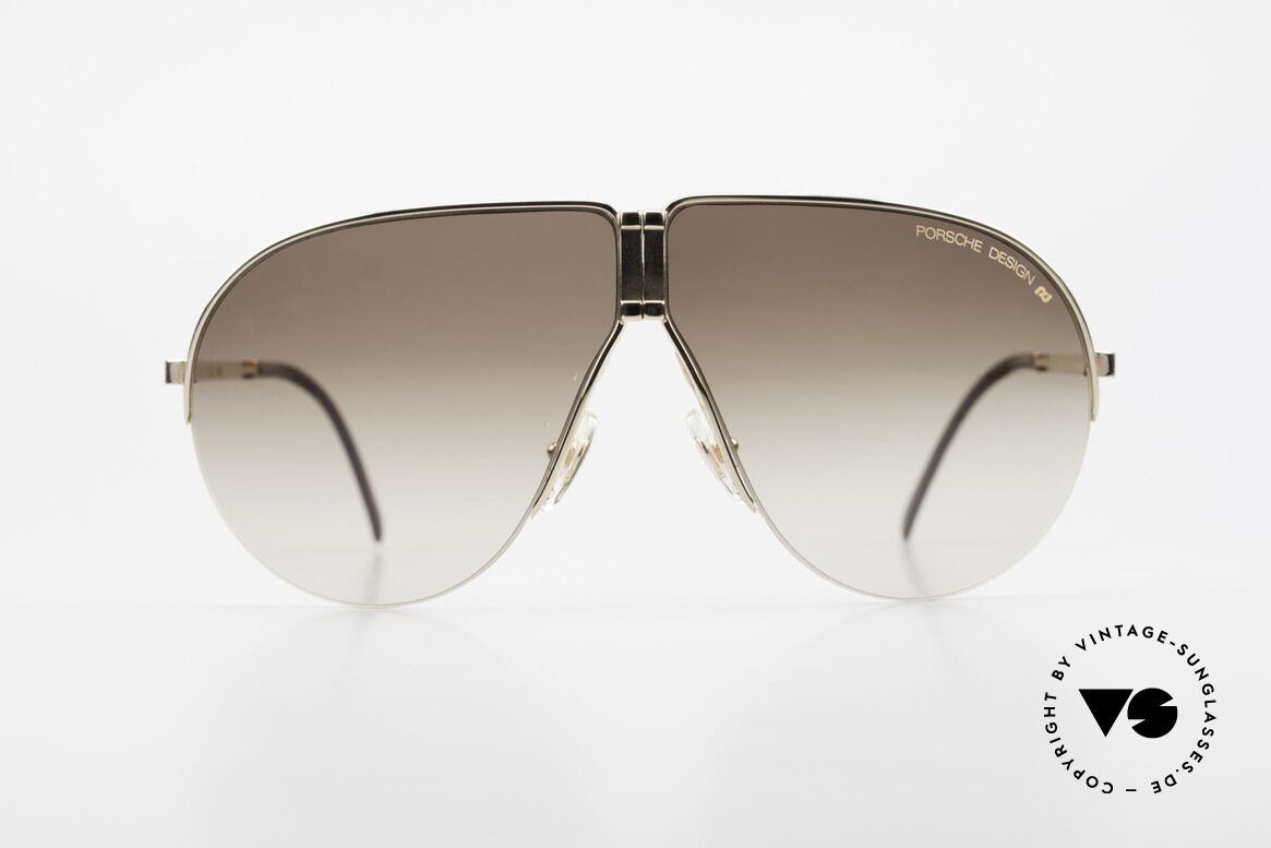 Porsche 5628 Rare 80er Faltsonnenbrille, nobles Designermodell inkl. orig. Faltetui aus Leder, Passend für Herren