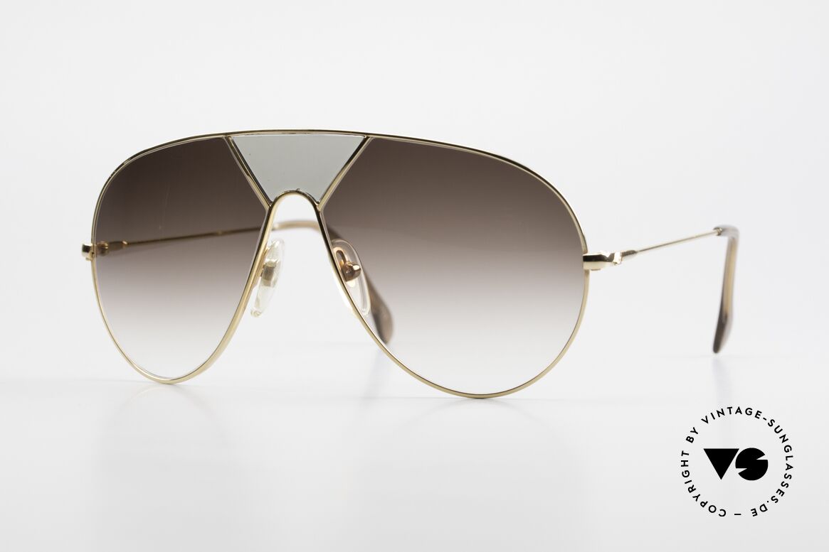 Alpina TR3 Miami Vice Style Sonnenbrille, legendäre Alpina 80er Sonnenbrille in Tropfenform, Passend für Herren