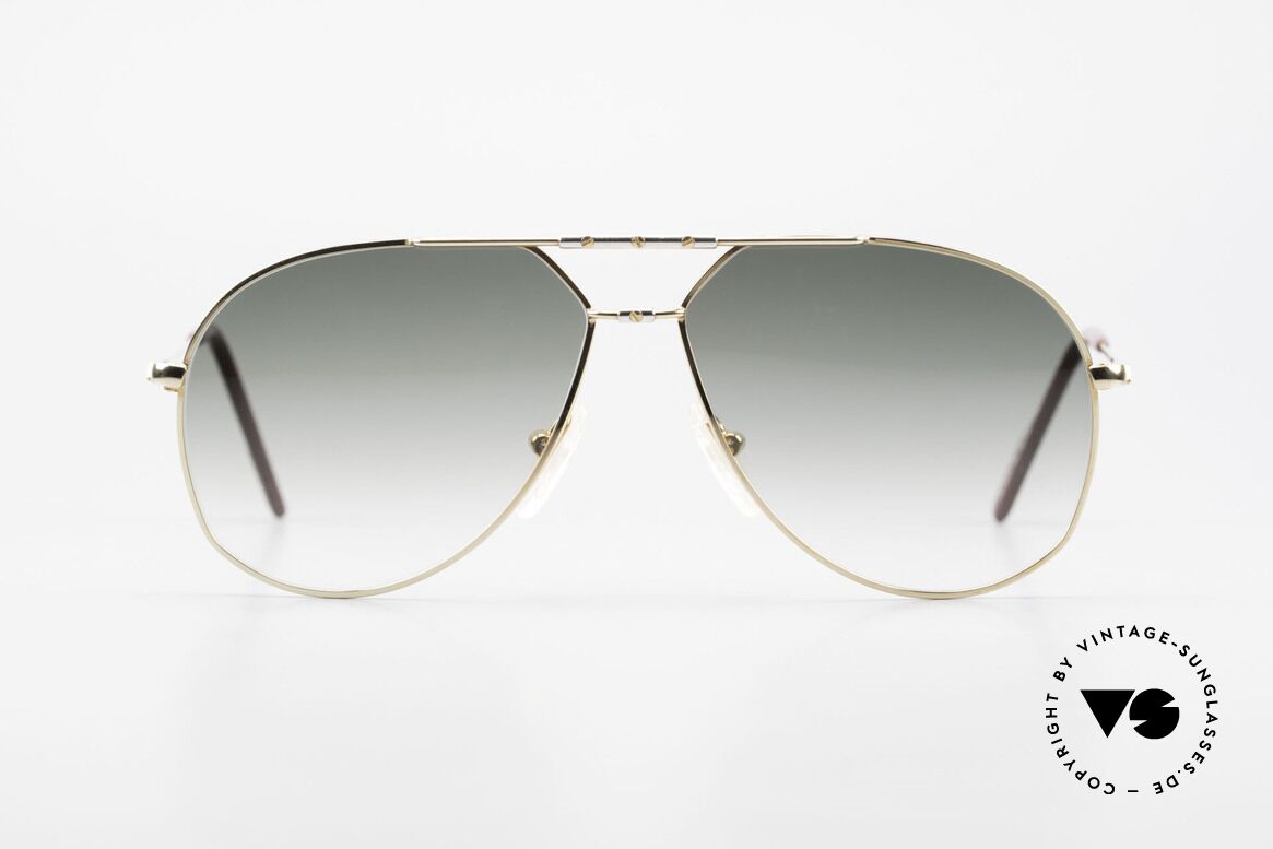 Alpina M1F750 Seltene Vintage Sonnenbrille, klassische vintage ALPINA Pilotenbrillen-Form, Passend für Herren