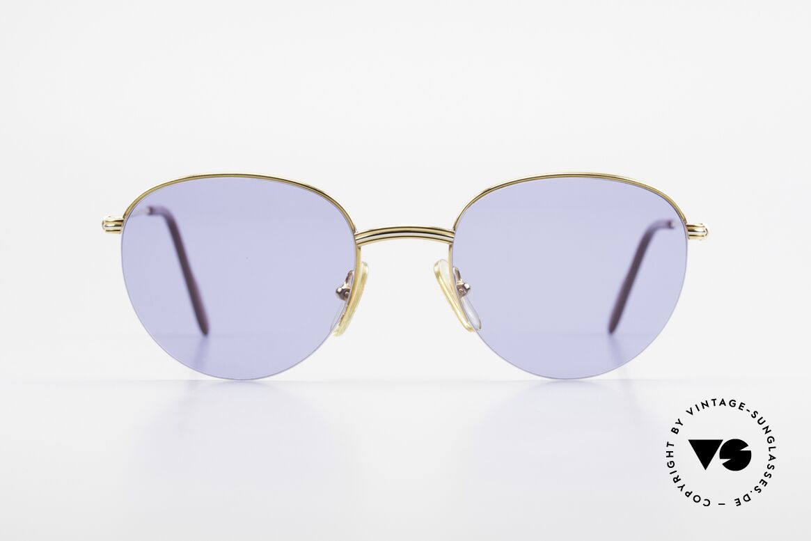 Cartier Colisee Runde Luxus Sonnenbrille 90er, rundliche CARTIER Sonnenbrille in Größe 51°20, Passend für Herren und Damen