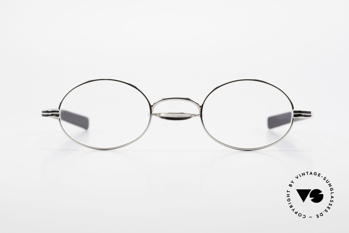 Lunor Swing A 33 Oval Vintage Brille Mit Schwenksteg, deutsches Traditionsunternehmen; made in Germany, Passend für Herren und Damen