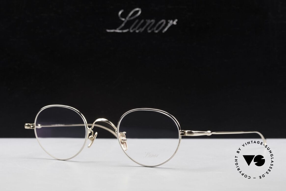 Lunor V 108 Pantobrille Bicolor Titanium, Größe: medium, Passend für Herren