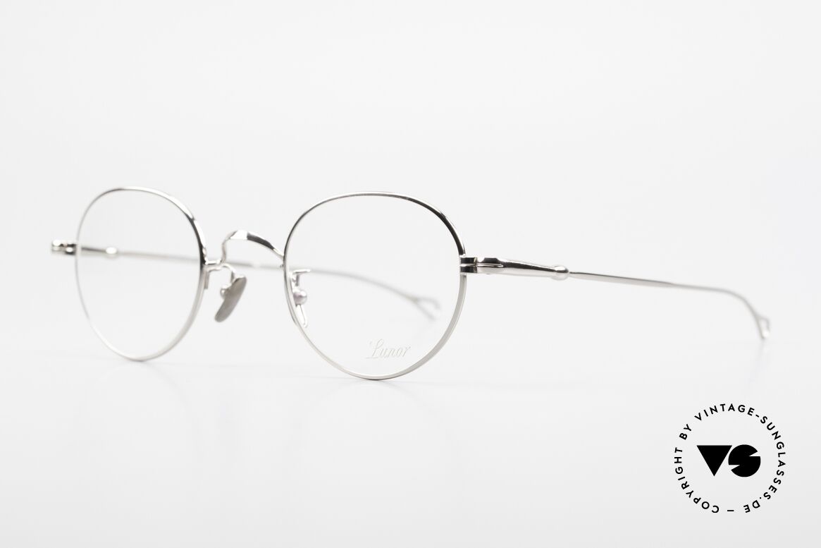Lunor V 108 Pantobrille Platin Plattiert, Modell V 108: sehr elegante Pantobrille für Herren, Passend für Herren