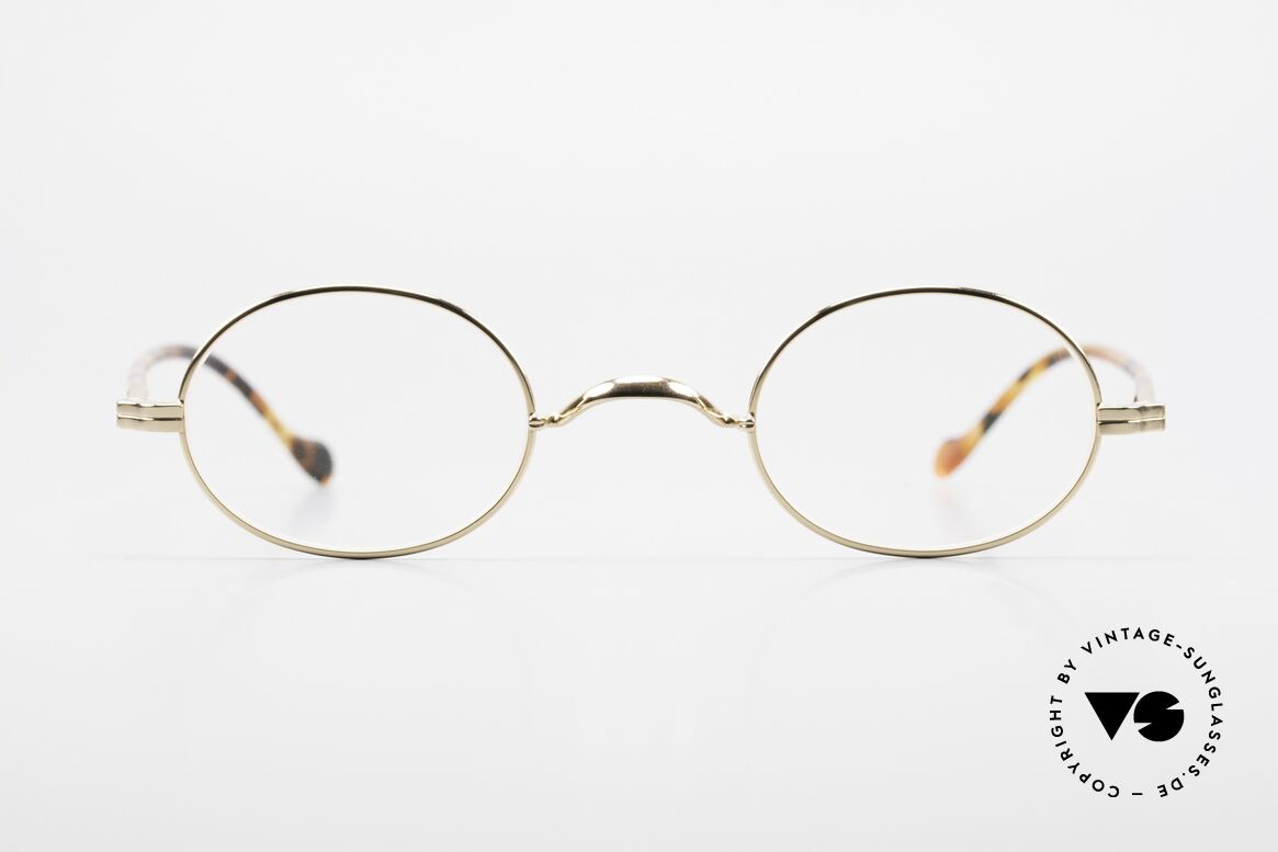 Lunor II A 10 Ovale Vintage Brille Vergoldet, LUNOR = französisch für "Lunette d’Or" (Goldbrille), Passend für Herren und Damen