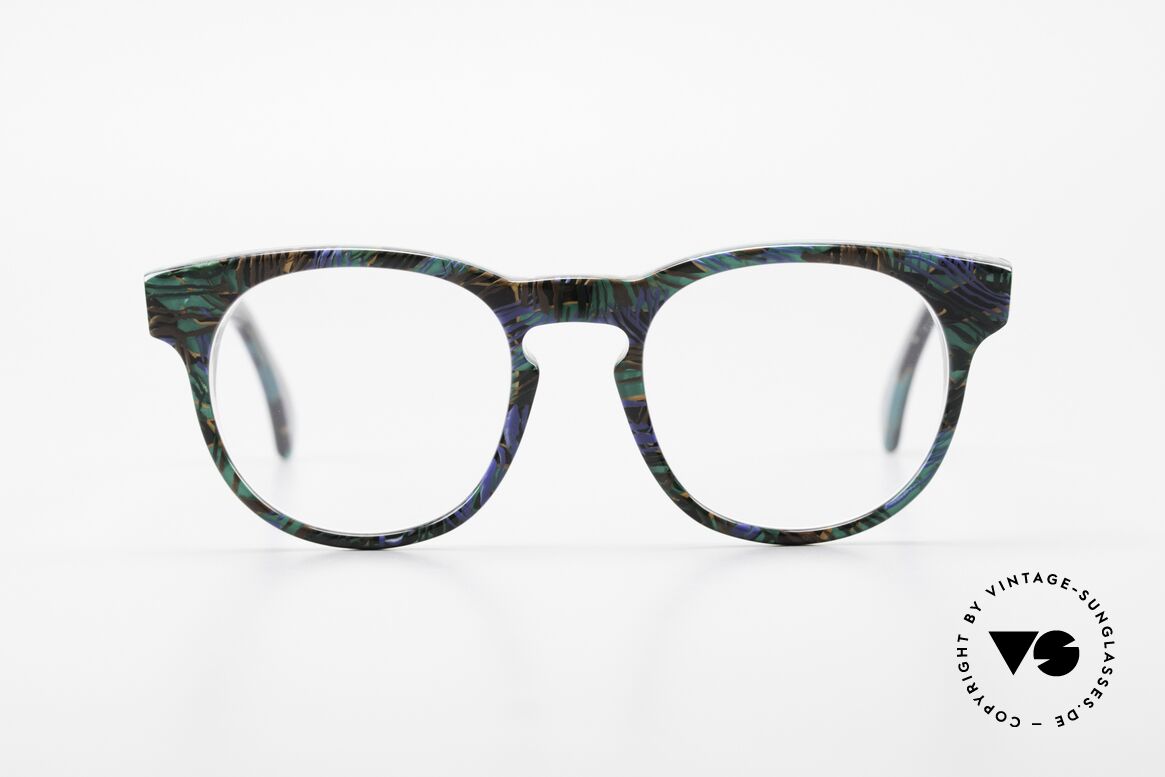Alain Mikli 903 / 688 Panto Brille 80er Gemustert, zeitlose Alain MIKLI Paris Designer-Brillenfassung, Passend für Herren und Damen